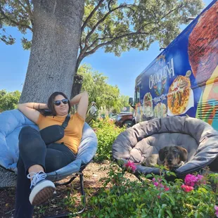 B.Y.O.Chair. luckily we had ours in the truck