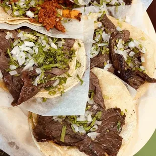 Asada Taco,  Cecina Taco, Pastor Taco