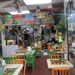 the interior of a restaurant