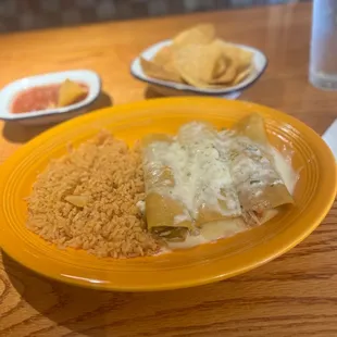 Shredded chicken Enchilada