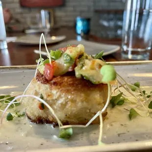 Lump Crab and Zucchini Croquette