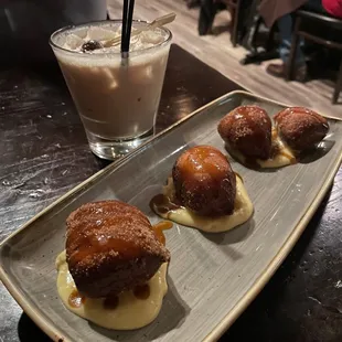 food, dough desserts, donuts