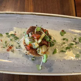 Lump Crab and Zucchini Croquette