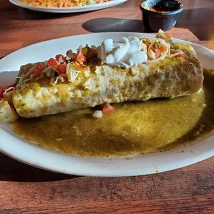 Pollo asado burrito