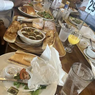 Cafeteria style food.