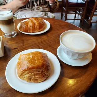 Croissants and coffees