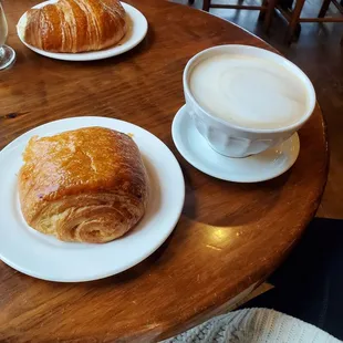 Croissants and coffes