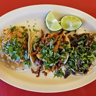 Chicken / Al Pastor / Carne Asada Tacos (no onions)