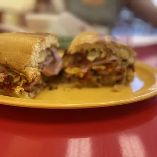 a sandwich on a plate