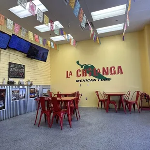 Inside the restaurant