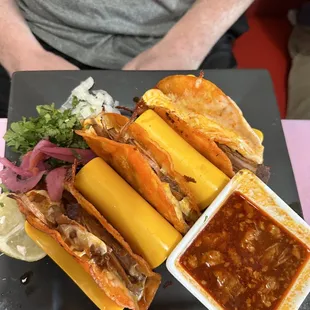 a plate of food