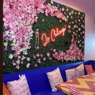 a floral wall