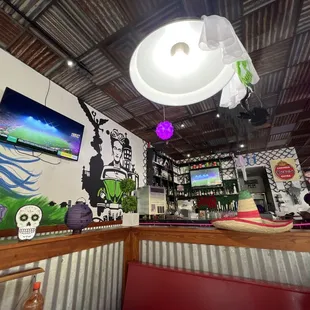 Bar area as well as good amount of TVs to watch games.