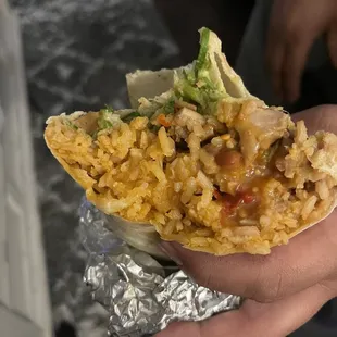 Do NOT waste your money here... their burritos went up for the meat prices but you still get nothing but rice in it?