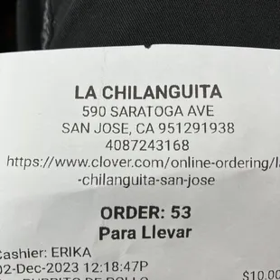 Recommended at this address