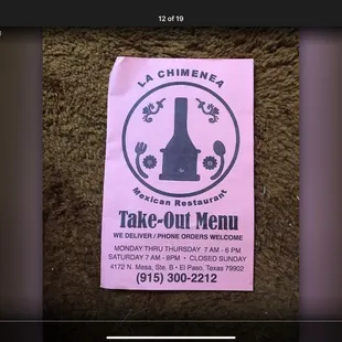 Hours and contact info