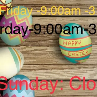 Easter hours