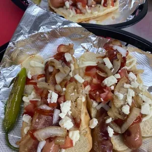 Mexican hot dogs