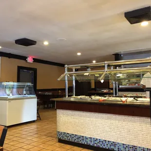 sushi and sashimi, interior