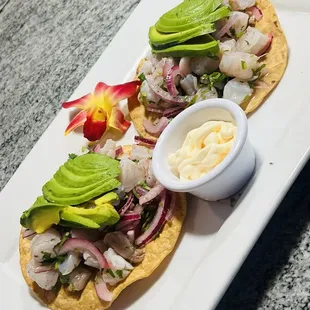 Tostadas de ceviche