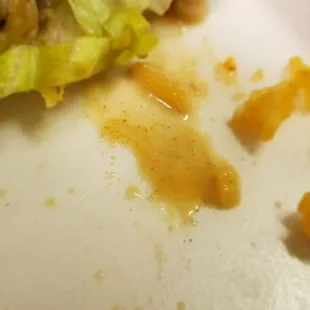 Sauce leaking from my steak burrito