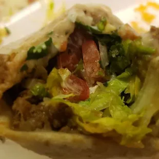 The steak burrito