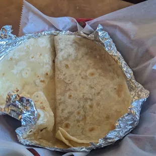 Side of flour tortillas