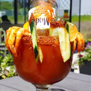 Micheladas at La Chingada Taqueria