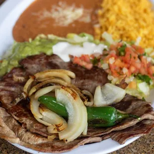 carne asada plate
