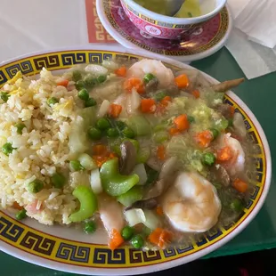 Shrimp and lobster sauce!