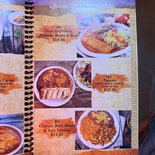 the menu