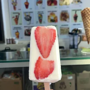 Cream cheese paleta
