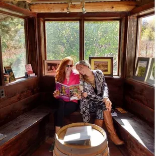 A cozy seating area all year long