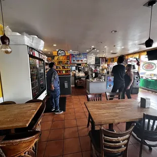 the interior of a coffee shop