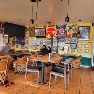 Inside the restaurant