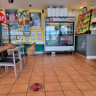 the inside of a restaurant