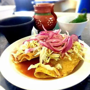Hard shell tacos a &quot; must have after a torta ahogada.