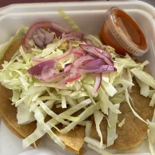 Tacos de Papa Tacos Dorados, $10