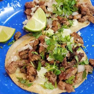 Carne asada tacos