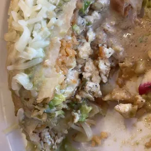 Chicken burritos without the extra fixings