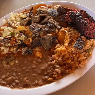 Chilaquiles con Carne Asada Desayunos