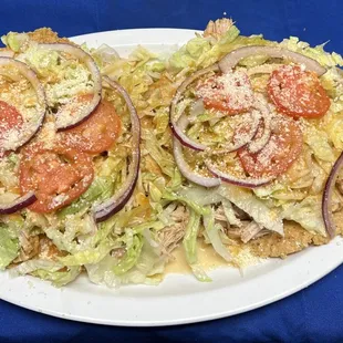 Tostadas raspadas de pierna
