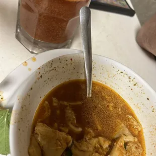 Menudo and michelada