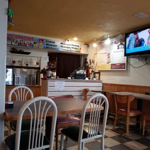 the interior of a restaurant