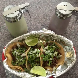 Wow!! Carne asada tacos were super delicious!