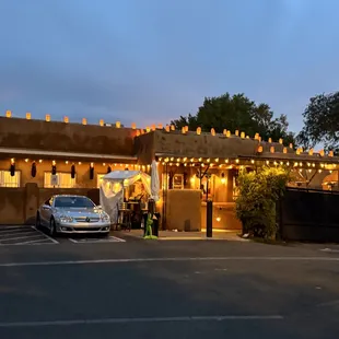 Outside