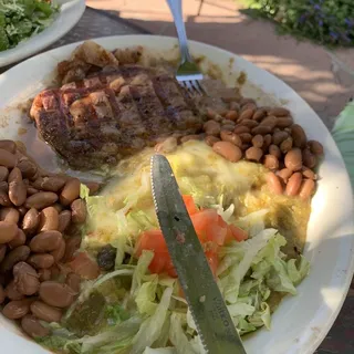 Steak & Enchilada Plate*