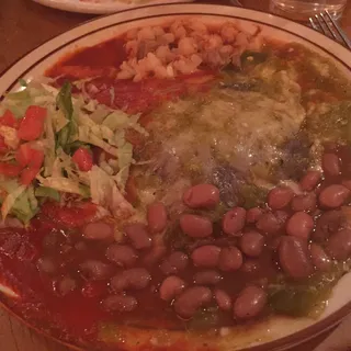 Tamale Plate with Xmas Chile