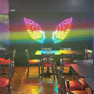 colorful wings