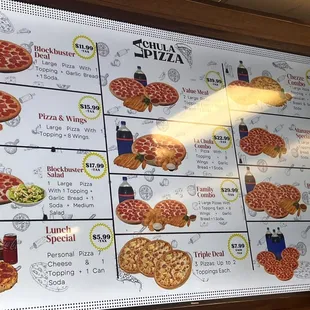 Their new Menu and Pricing